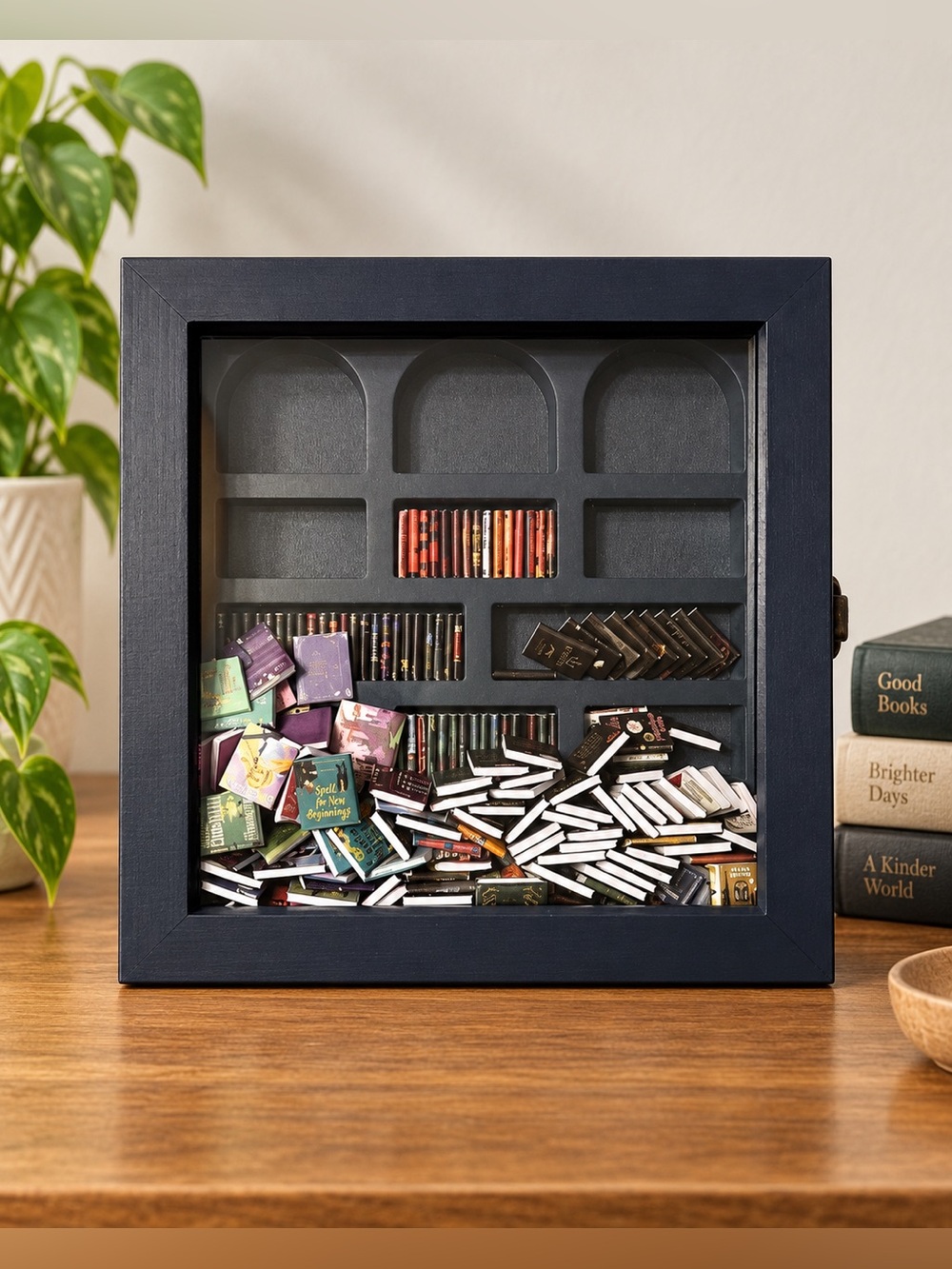 📚 Anxiety Bookshelf Miniature Library • Fidget Sensory Stress Relief Tiny Books